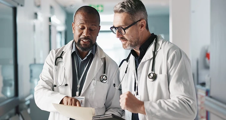 Doctors talking